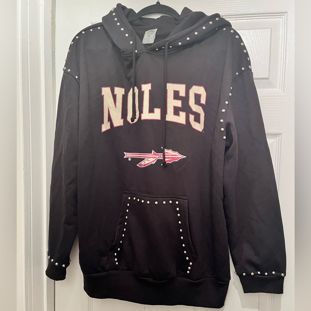 Noles Black Studded Hoodie